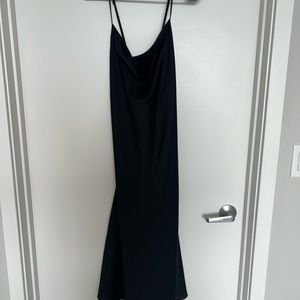 Show me your mumu Verona cowl neck black slip dress